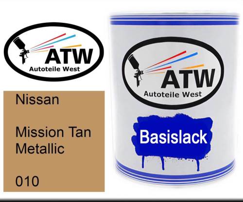 Nissan, Mission Tan Metallic, 010: 1L Lackdose, von ATW Autoteile West.